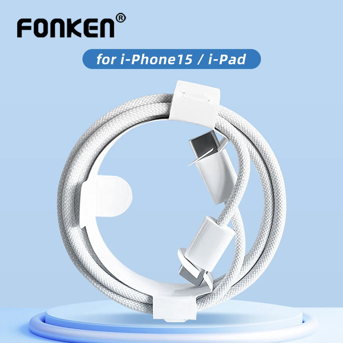 

FONKEN USB-C Cable For Apple iPhone 15 Pro Max PD 60W Fast Charging For Huawei Xiaomi Samsung Type C Data Cable Accessories