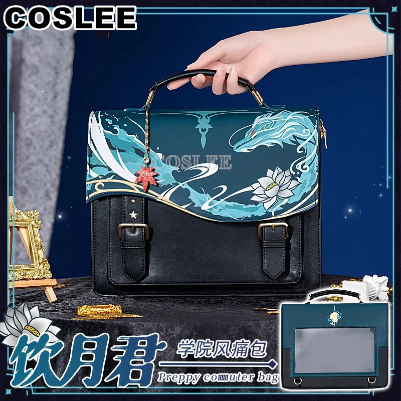 

COSLEE Dan Heng Preppy Commuter Bag Cosplay Honkai: Star Rail Impression Theme Backpack School Daily Fashion Shoulder Bag Game