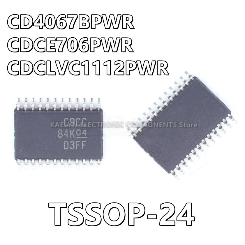 10pcs/lo CD4067BPWR CD4067 CDCE706PWR CDCE706 CDCLVC1112PWR CDCLVC1112 C9CC 1 Circuit IC Switch 24-TSSOP