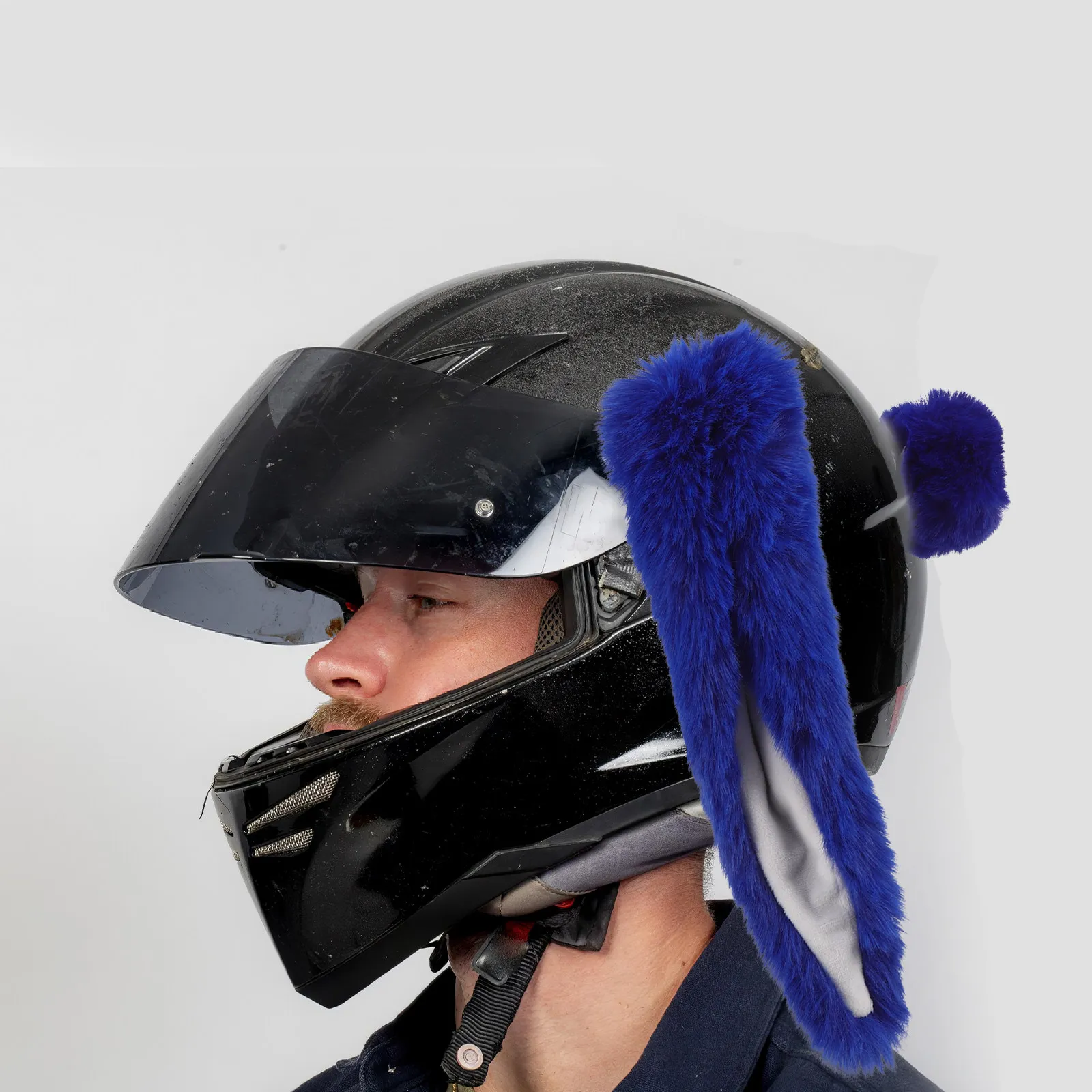 

Набор декоративных ушек и хвостиков кролика для мотоциклов, легкие аксессуары для женщин, украшение для езды на мотоцикле