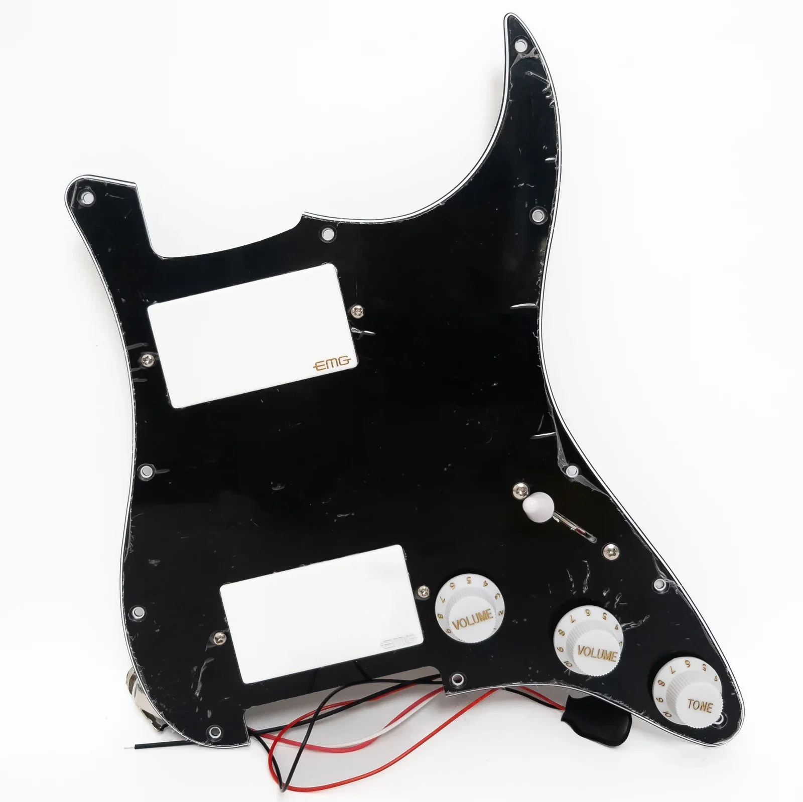 

HH Prewired Loaded Guitar Pickguard Set with Active Humbucker Pickups for ST Style Electric Guitar Replacement