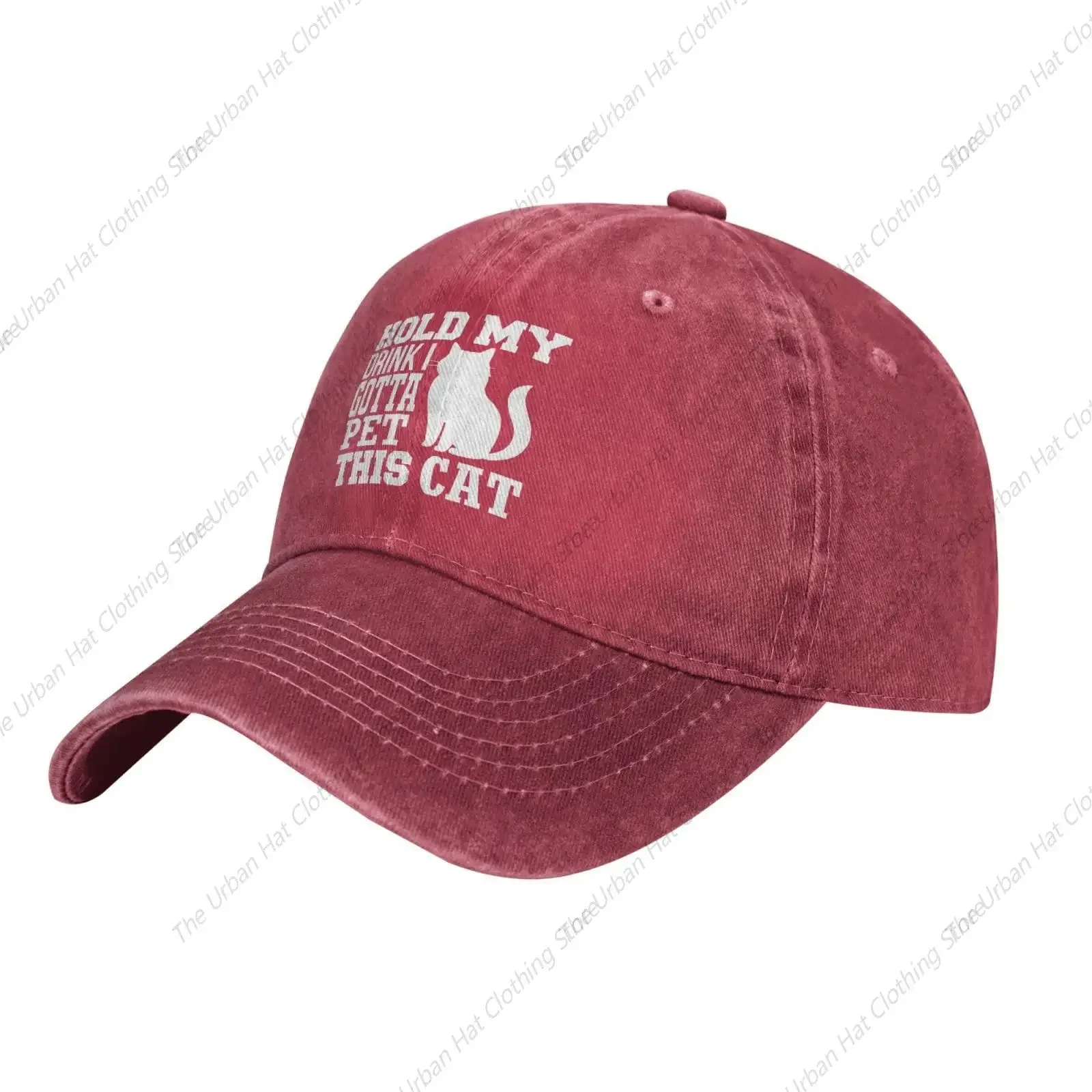 Cat Lover Hat Hold My Drink I Got Pet This Cats Trucker Hat for Men Women Baseball Cap Cute Caps