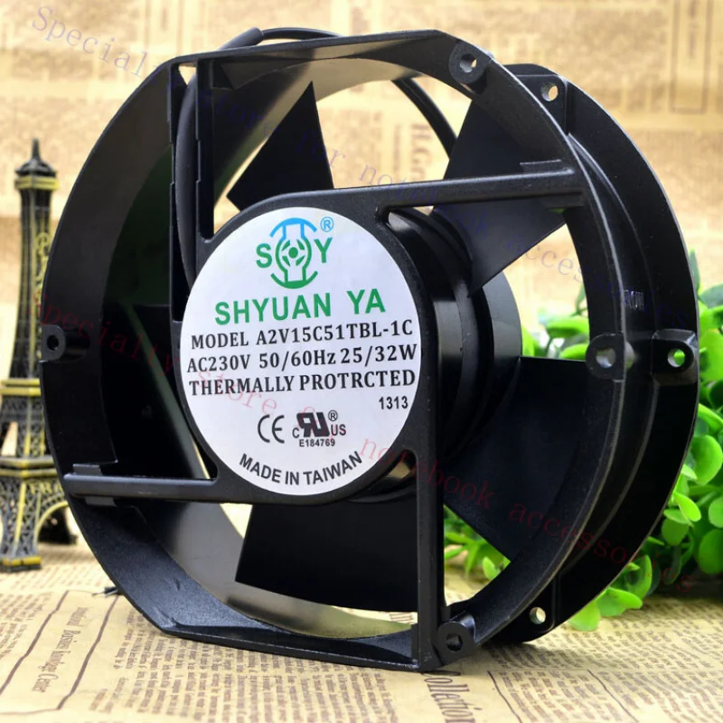 

Вентилятор осевой R+ SHYUAN YA AC A2V15C51TBL-1C 17251/50 230В 25/32Вт