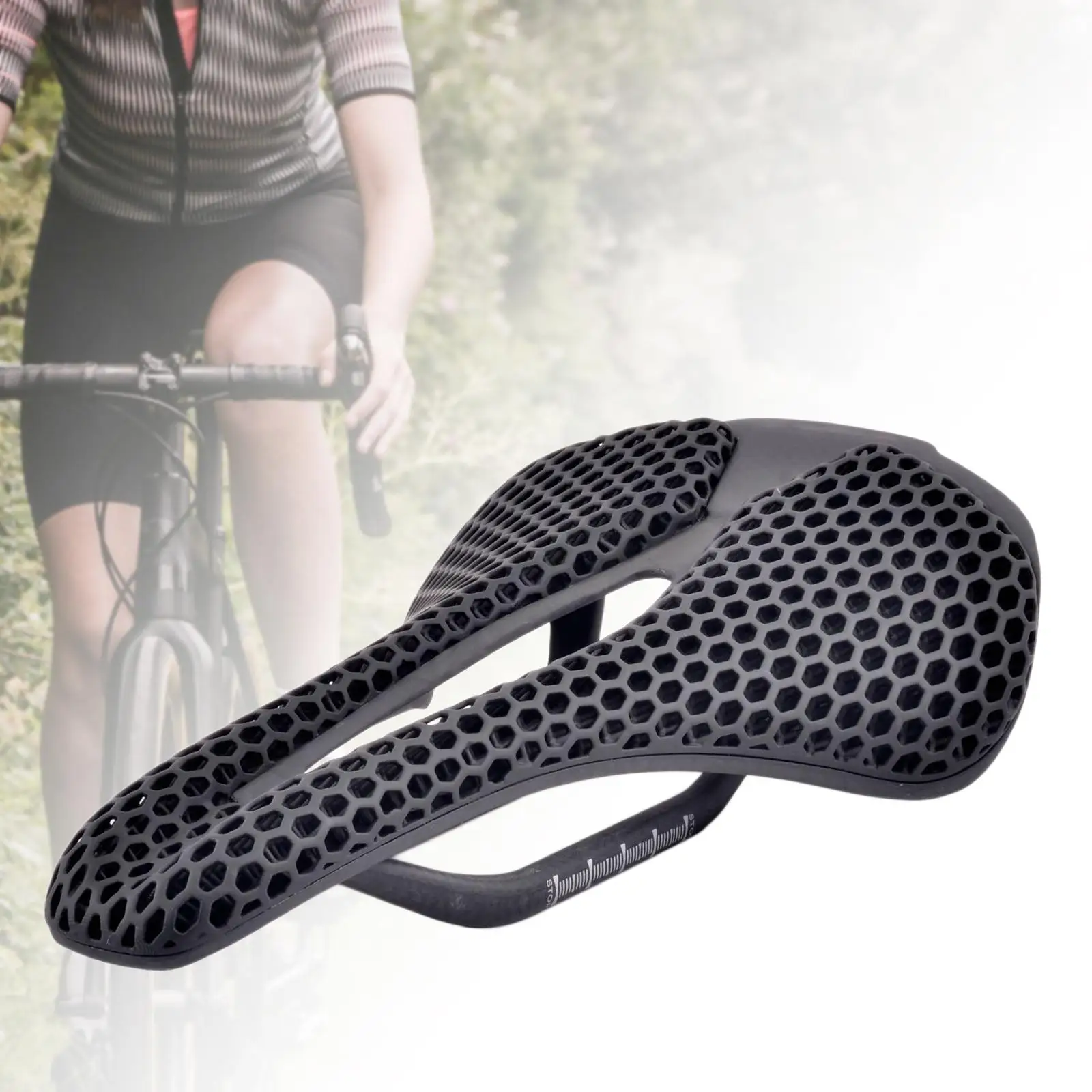 

Bike Seat Cycling Seat Pad Easy to Install Soft Comfortable Hollow Out Bicycle Saddle Cushion for Beginner Mountain Road Bike