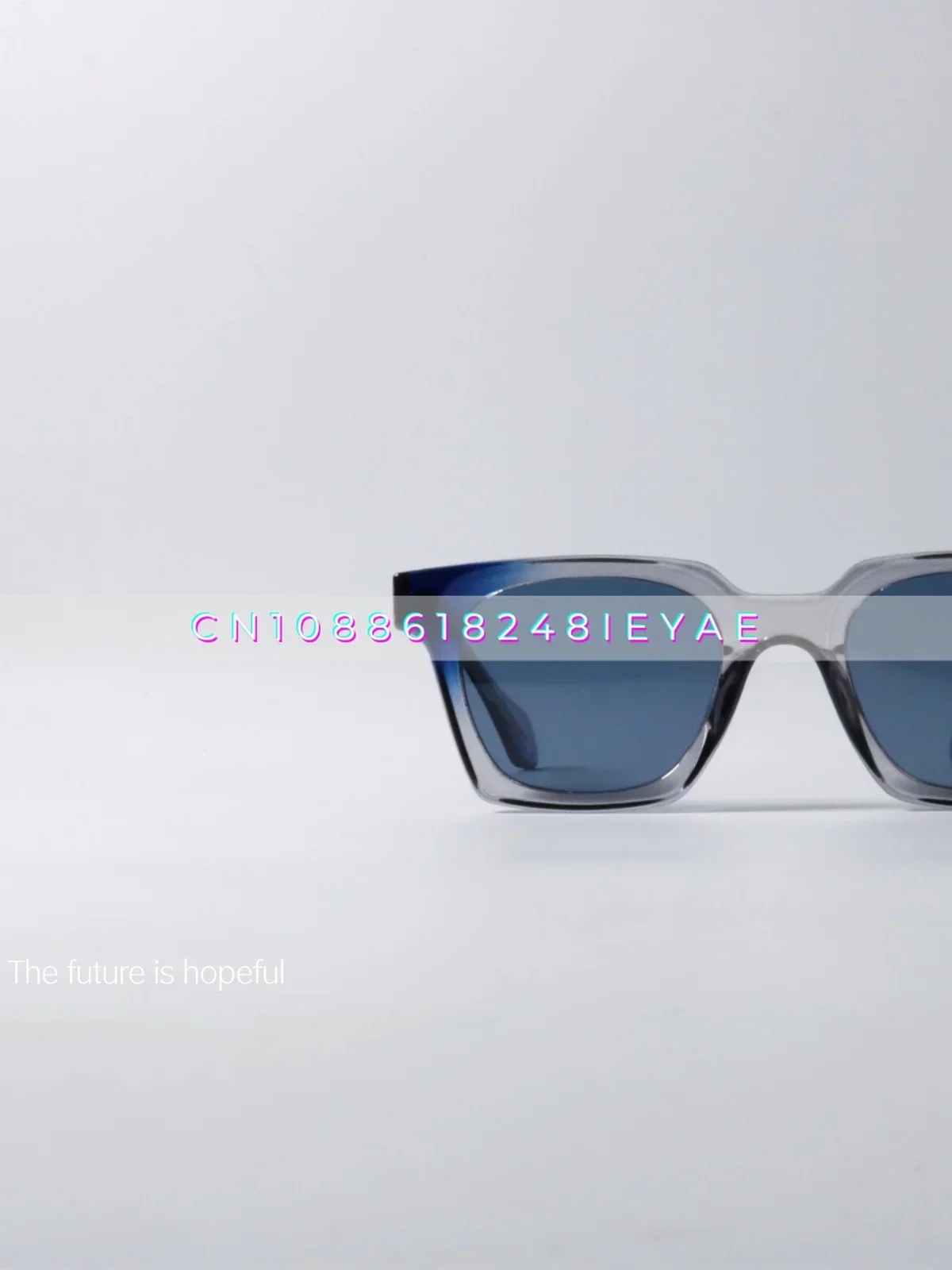 Vierkante Niche Splicing Kleur Gepersonaliseerde Zonnebril Uv400 Anti-ultraviolette Straling Zonnebril met Matte Frame