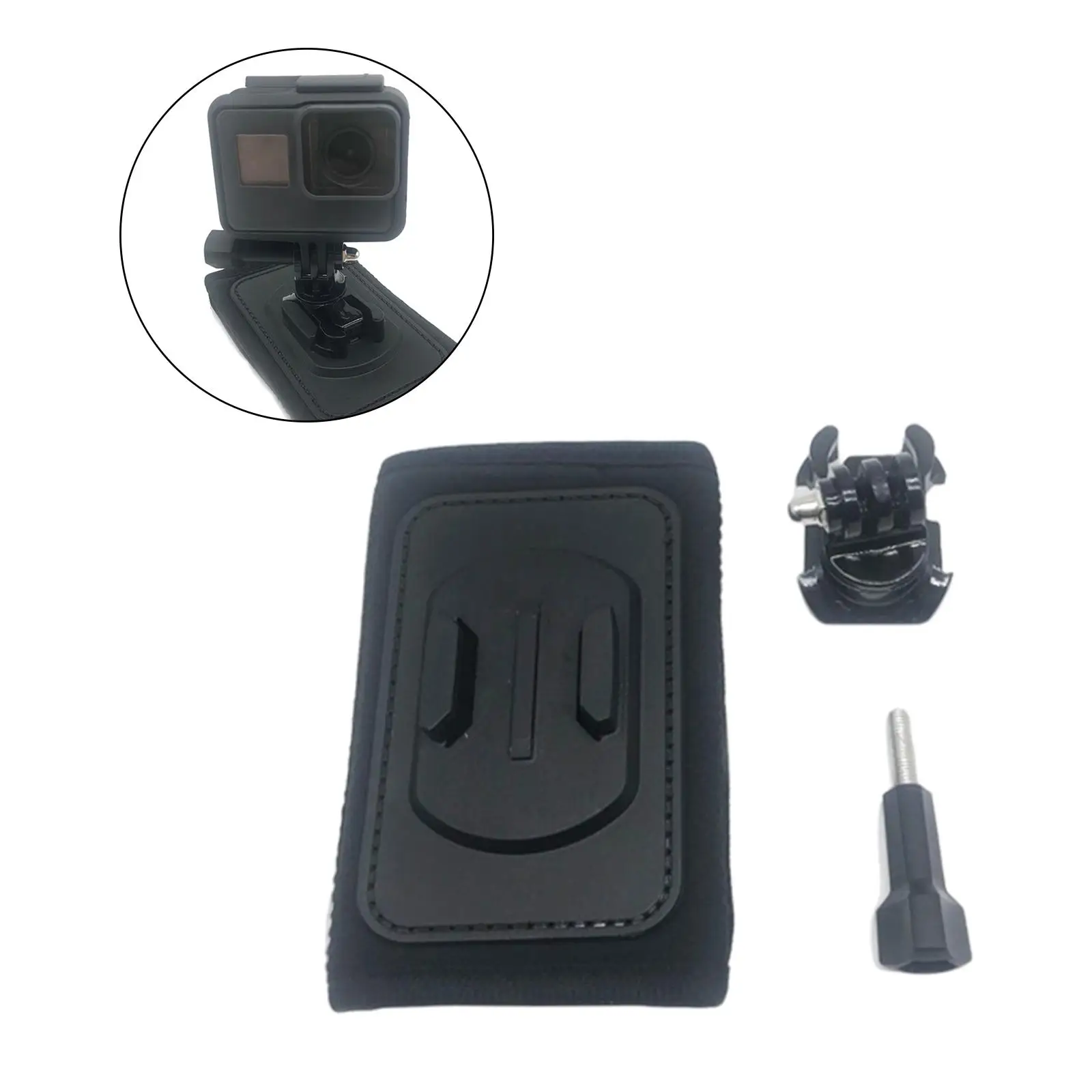 Suporte de alça de mochila giratório 360 para câmera Insta 360 para caminhadas e esqui