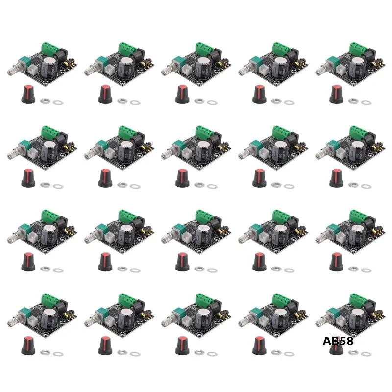 

20X PAM8610 Dual Channel DC 12V HD Pure Digital Audio Stereo Amplifier Board Class D 15W X 2 High Power Amplifier Module