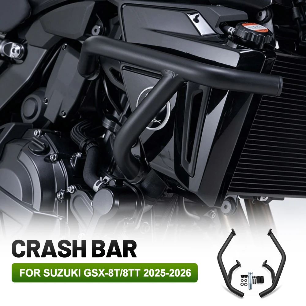 Premium Anti-fall Crash Bar Engine Frame Guard Protector, Fit SUZUKI GSX-8T GSX-8TT 2025-2026 Moto Frame Protection Accessories