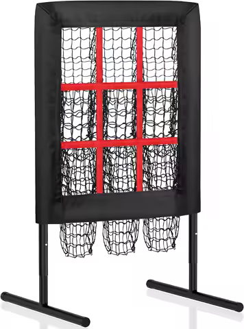 Baseball Nine-Grid Pitching Practice Net with Good Ball Area Trainer for Baseball Training