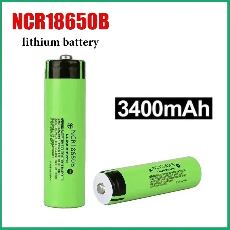 1-20 cells 18650 battery NCR18650B 3.7V 3400mAh 18650 lithium rechargeable battery real capacity flashlight remote control