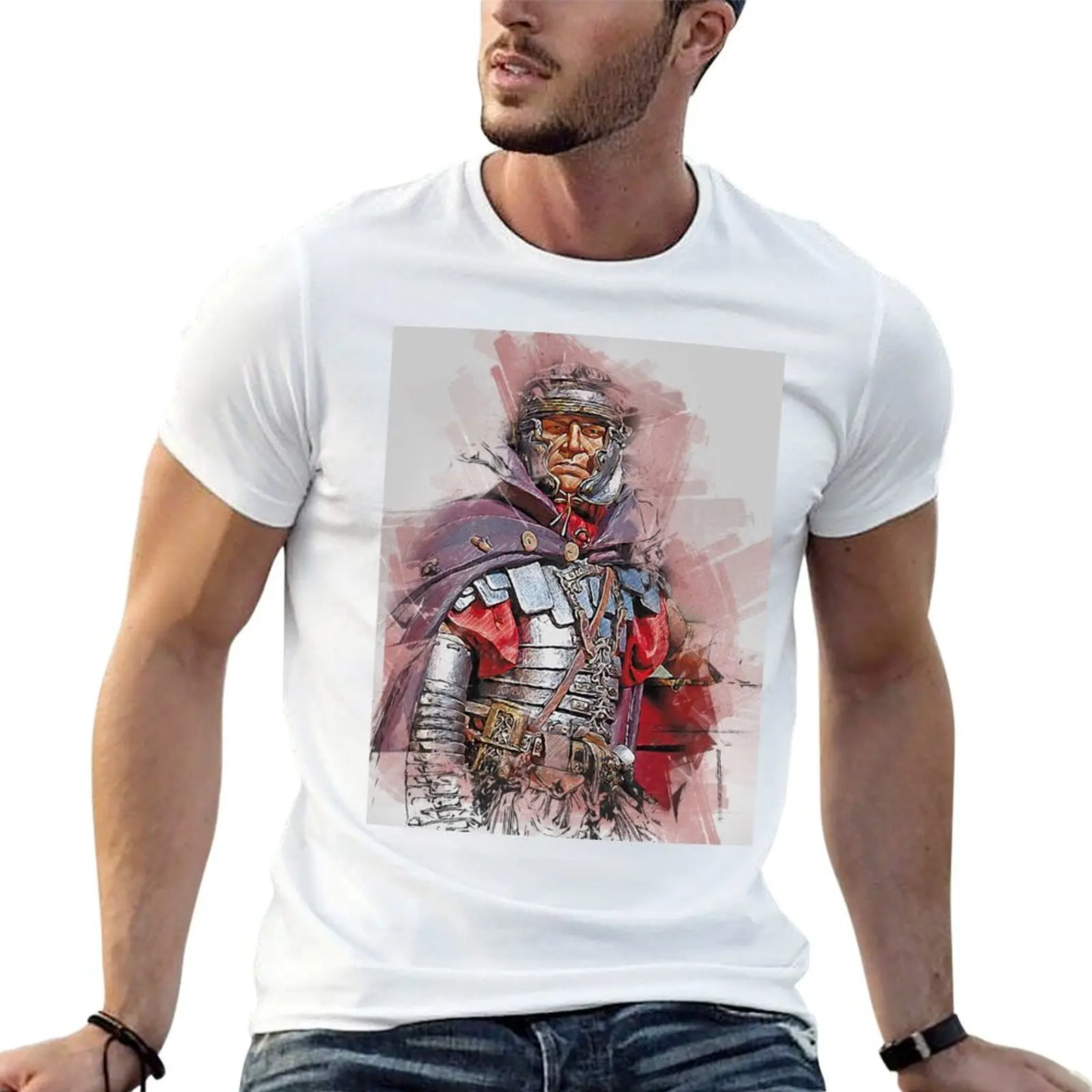 

Portrait of a Roman Legionary T-Shirt man t shirt cotton anime t shirts for man T-Shirt