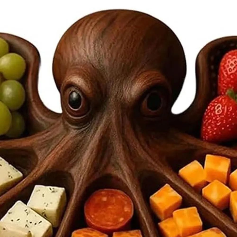 

Charcuterie Platter Charcuterie Board Multi-Function Food Serving Tray Wood Serving Tray for Cheese Meats Fruit