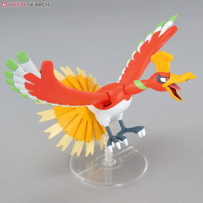 Bandai original pokemon anime ho-oh evolução departamento 05 deus da vida figura de ação brinquedos modelo colecionável presentes para crianças