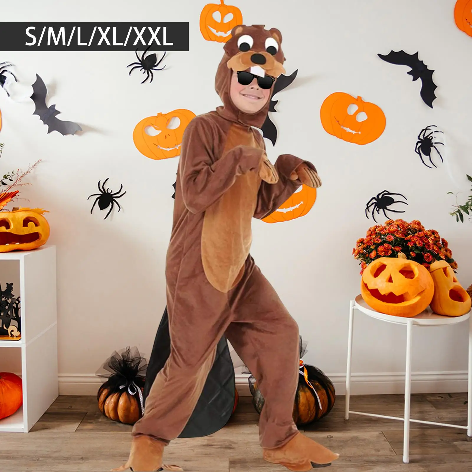 

Костюм речной выдры для детей, комбинезон, домашняя одежда, наряд для праздников, сценического шоу, тематическая вечеринка, подарок на день рождения, празднования