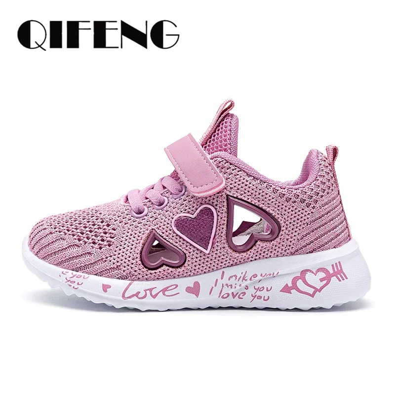 

2022 Girls Casual Shoes Light Mesh Sneakers Kids Summer Children Autumn Tenis Cute Sport Cartoon Female Running Sock Footwear 8