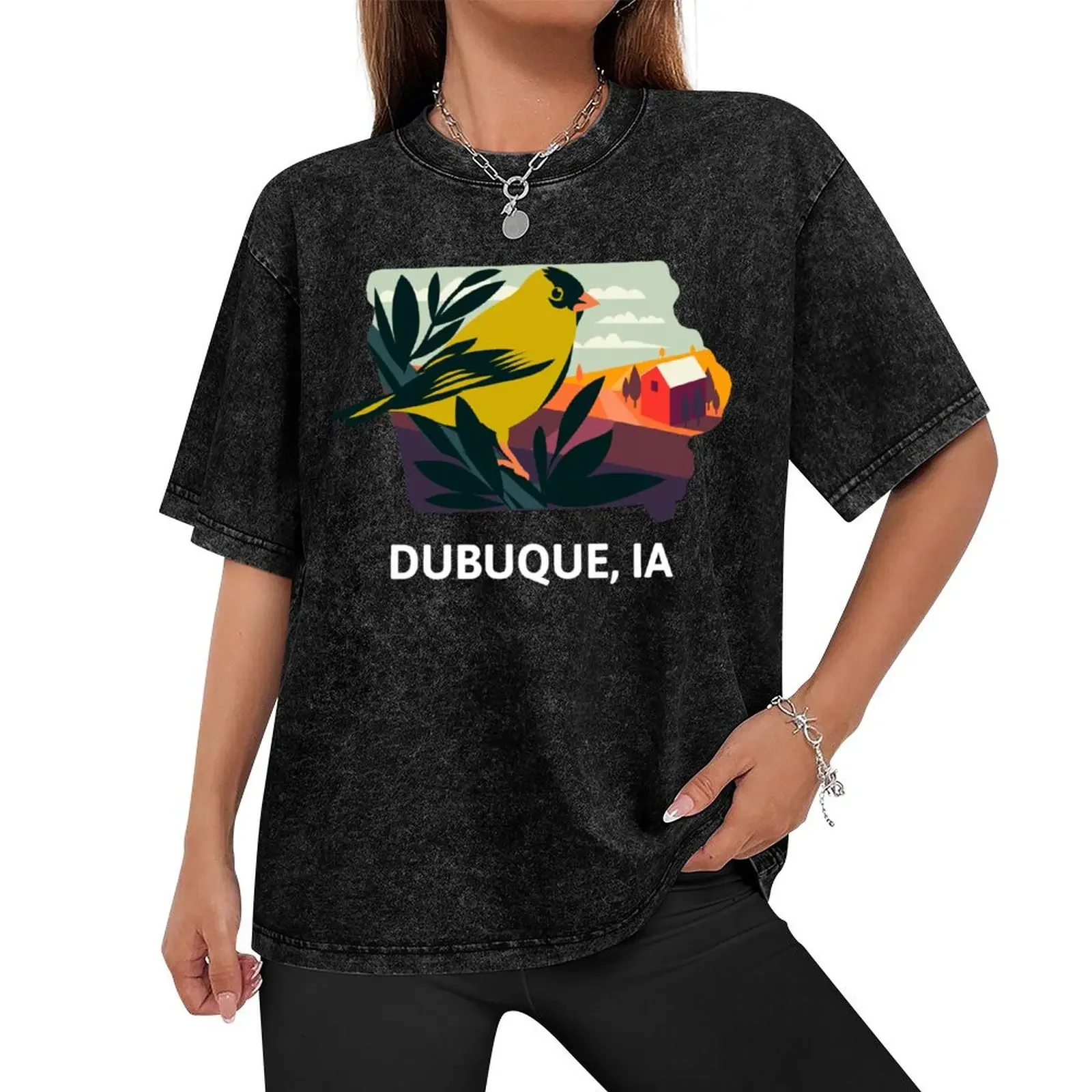 Dubuque, IA T-Shirt vintage graphic tee for a boy baggy shirts sweat t shirts for men graphic