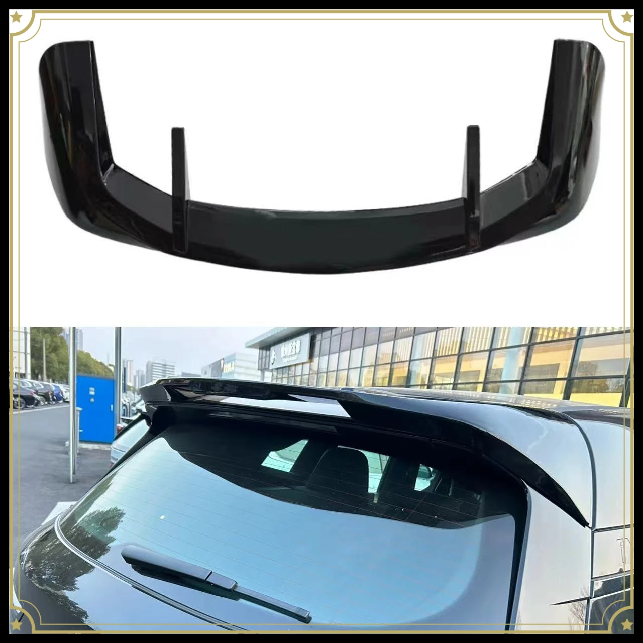 

MP Style ABS Rear Roof Spoiler Wing Trunk Lip Fit for 2021 2026 Electric Vehicle BMW iX Adhesive Paste Installation