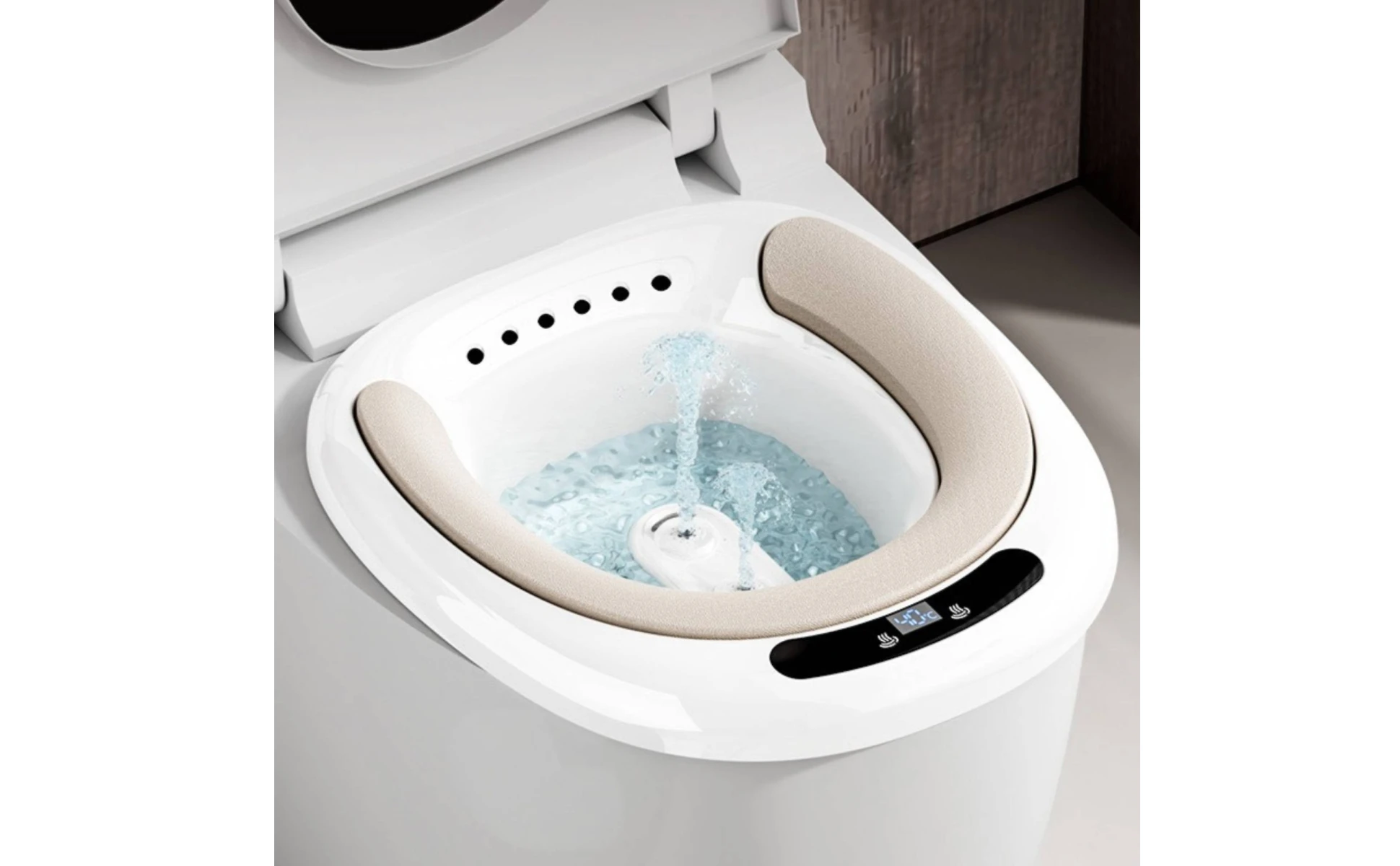 Electric Sitz Bath Basin Automatic Water Spray Toilet Sitz Bath Seat Pregnancy Wash Basin Easy to Use Health Care Item Portable
