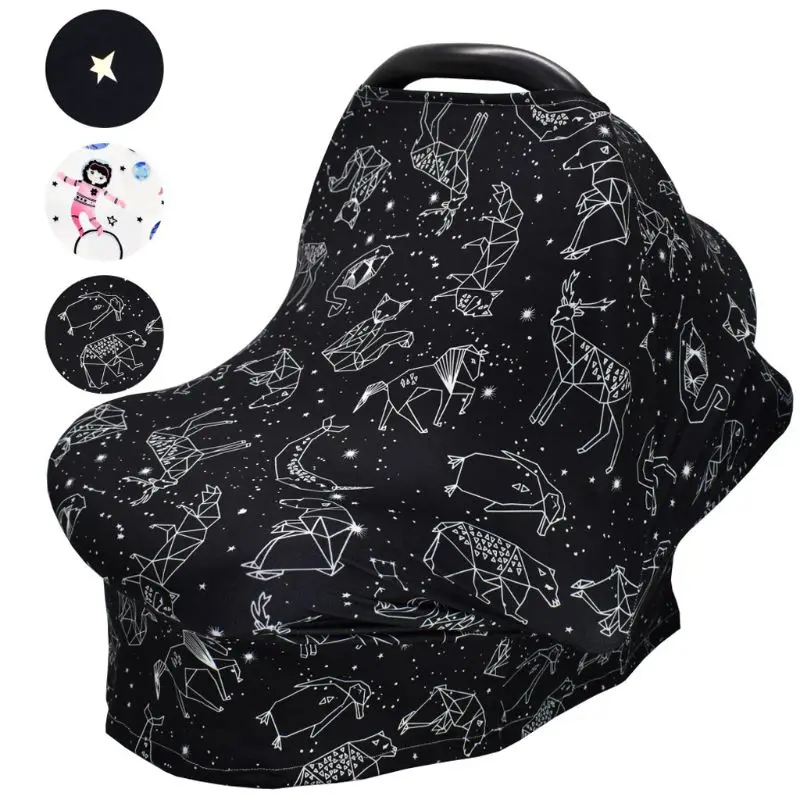 Baby Car for Seat Cover Nursing Cover for Newborn Baby Feeding Baby Car for Seat Canopy Soft Breastfeeding Shawl D5QF