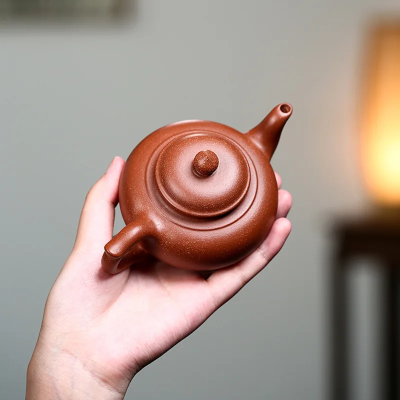 High Quality Handmade Yixing Clay Teapot Ore Descending Slope Mud Small Capacity Xiao Ying Household Purple Sand Tea Set