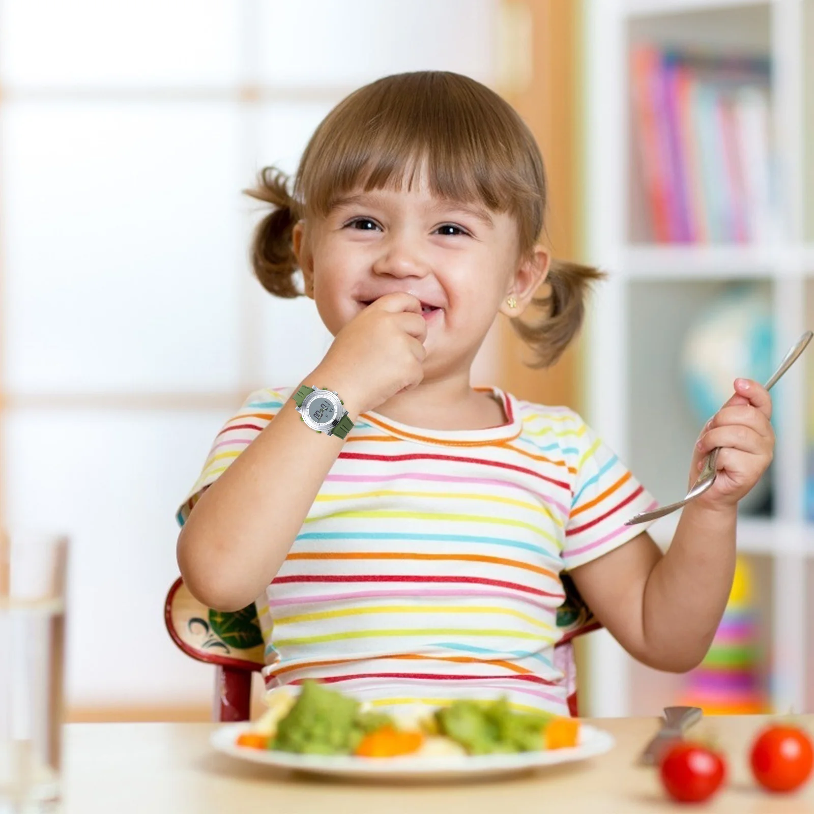 1Pcs Luminous Sports Watch Outdoor Electronic Digital Multifunction Watch with Alarm Date for Students Electric Wristwatch