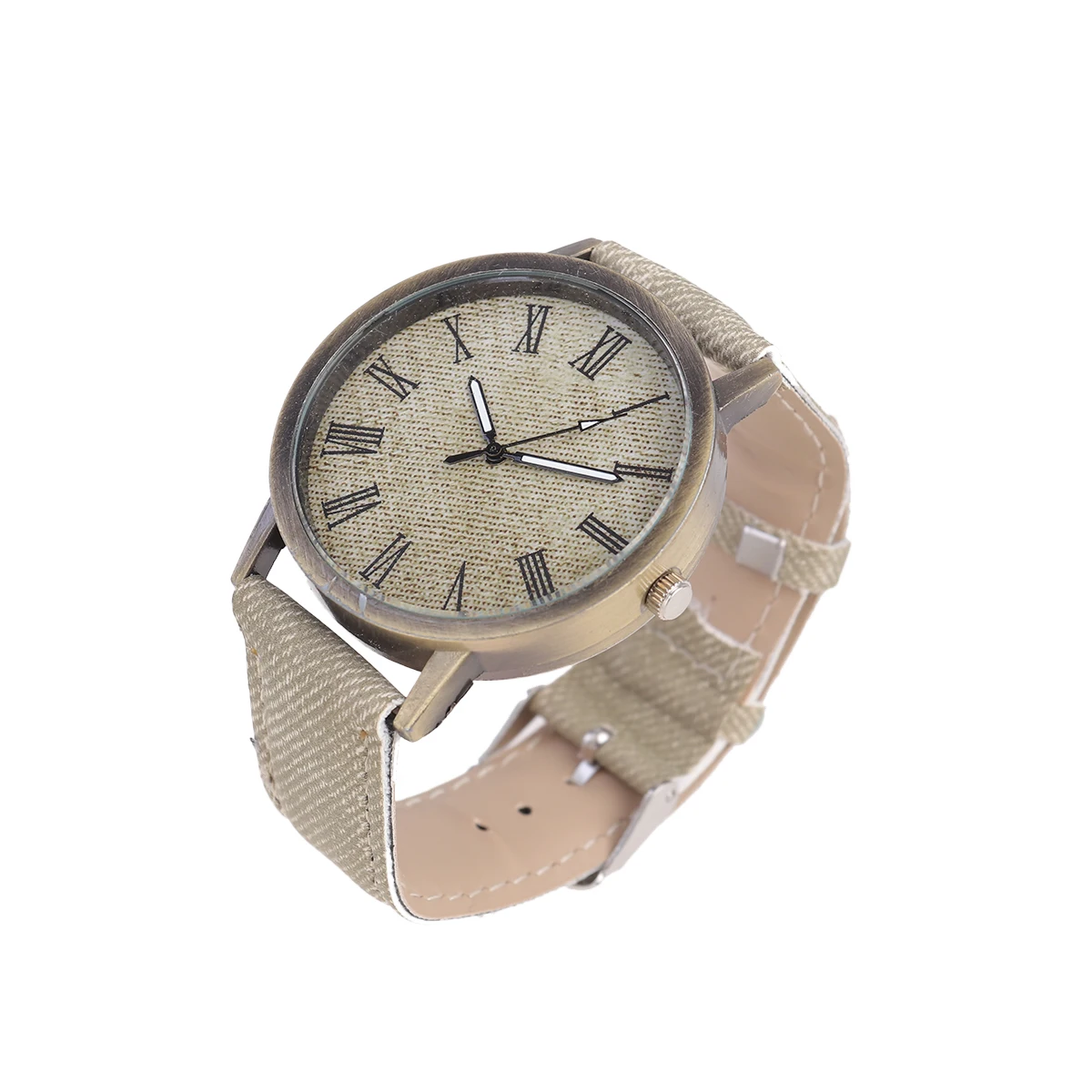 

Canvas Pattern Quartz Watch Elegant Durable Comfortable Silent Precision Wrist Decoration Fashion Accessory Best Gift Students