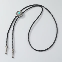 Cowboy Tie Turquoise Bolo Tie Western Vintage Bolo Tie Natives American Bolo Tie for Men Cowboy Necktie Western Bolo