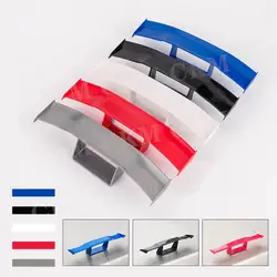 GT Style Carbon Look Car Rear Spoiler Mini Wings Decoration Auto Accessories Black Blue Red White Grey Winglet