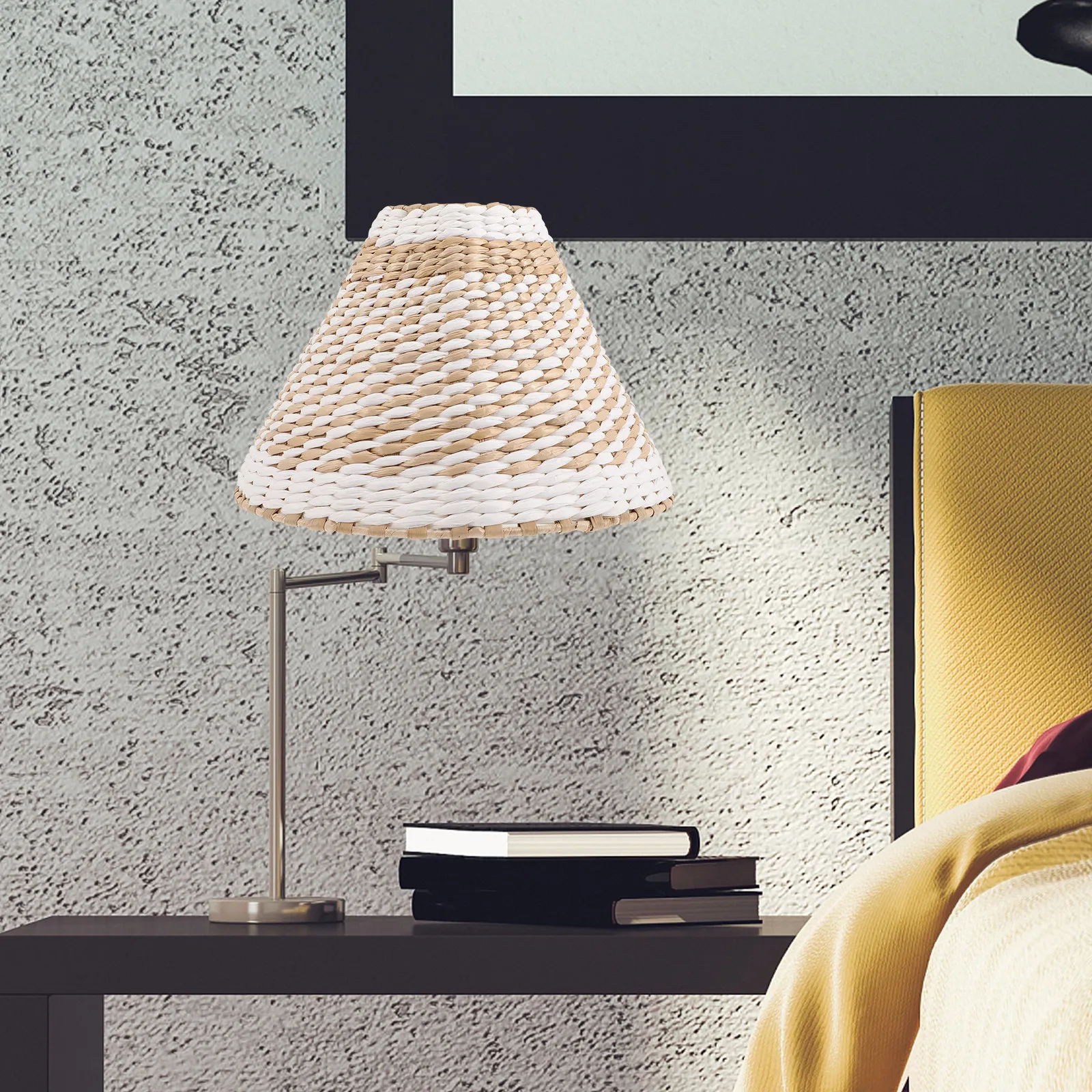 Paper Woven Lampshade Creative Warm Atmosphere Dust Protective Light Shade for Table Lamp Floor Lamp Wall Light Household Hotel