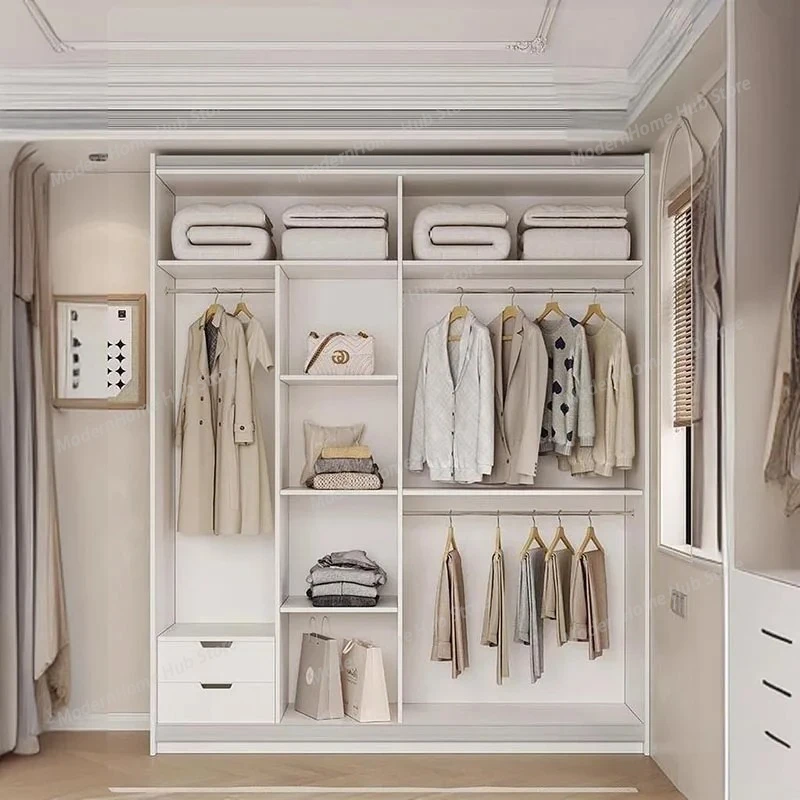 

Элегантный деревянный шкаф-гардероб Armoire Design с ящиками, белый, класса люкс, для гостиной и спальни, мебель для хранения вещей