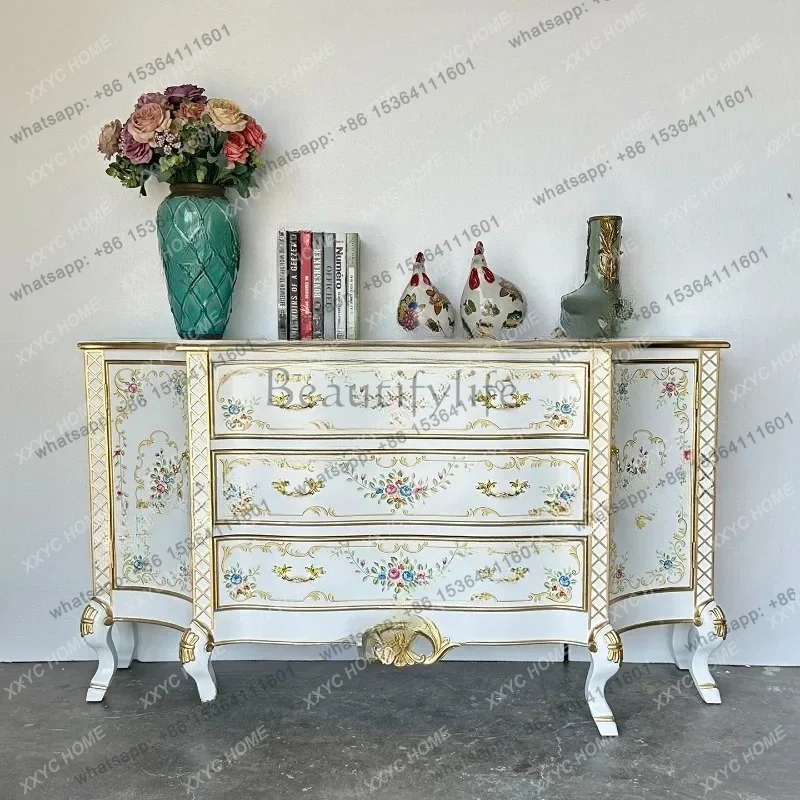 side cabinet foyer porch drawer locker light luxury living room decorative cabinet