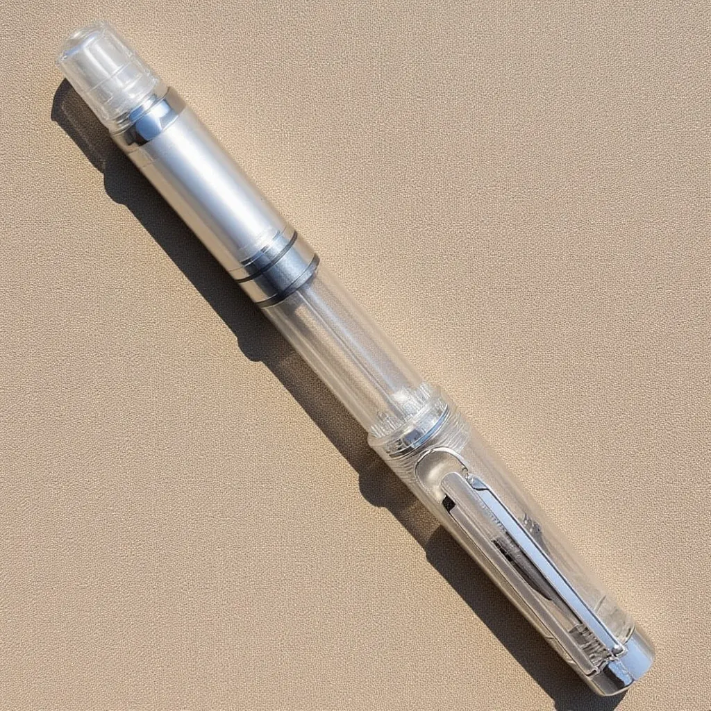 

Перьевая ручка с поршневым механизмом и гибким стальным наконечником-кистью (от тонкого до широкого) для рисования, каллиграфии, живописи, суми-э и работы с чернилами.