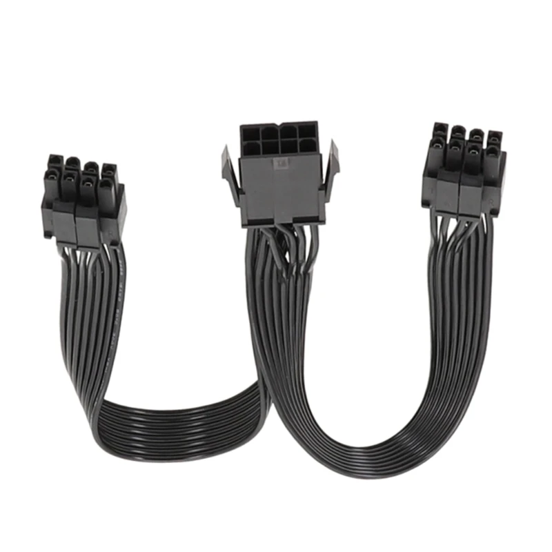 Adaptador convertidor CPU 8 pines 2 CPU 8 pines, compatible con placa base ordenador, CPU 8+8/8+4, divisor 8