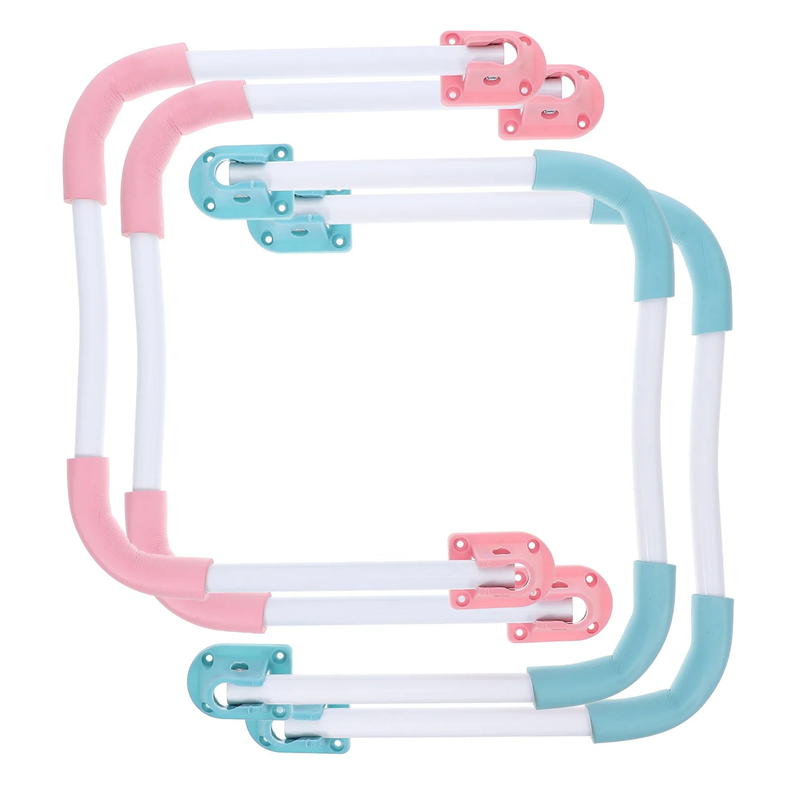 

2 set U Shape End Table Legs Foldable Metal Furniture Legs For Desk Coffee Table Diy Bench Heavy Duty Black Folding Stand Space