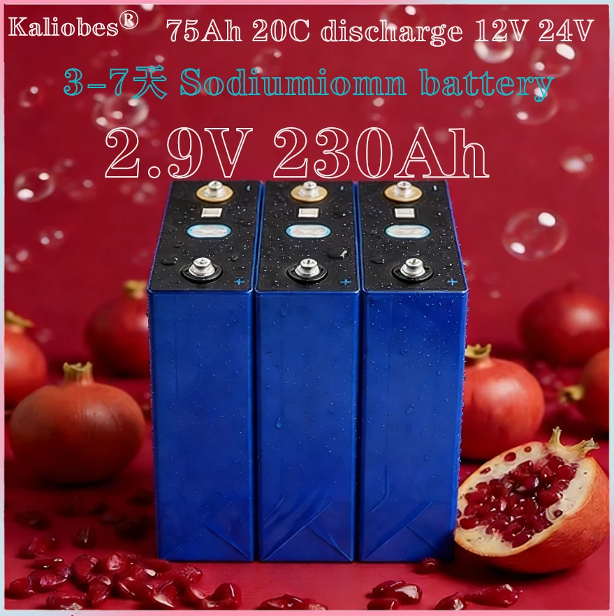 

Натрий-ионный аккумулятор 3.1В 230Ач, 2.9В 20C, подходит для электроинструментов, мотоциклов и высокомощных аккумуляторных блоков для низких температур.