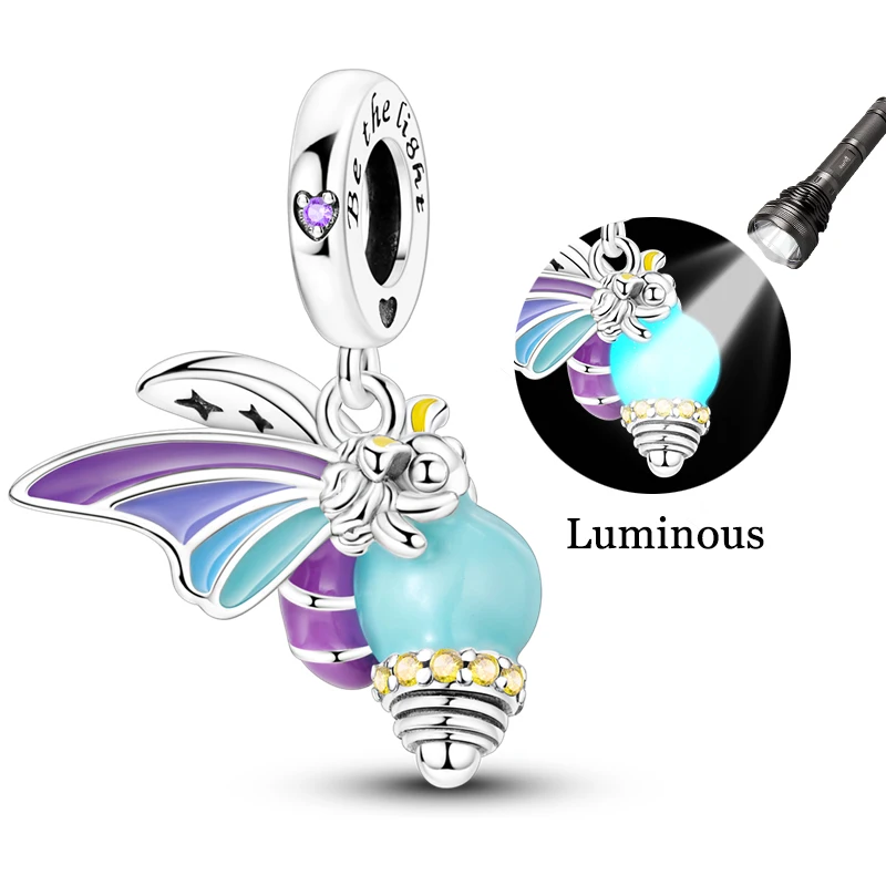 Silver Four-Leaf Clover Charms Beads for DIY