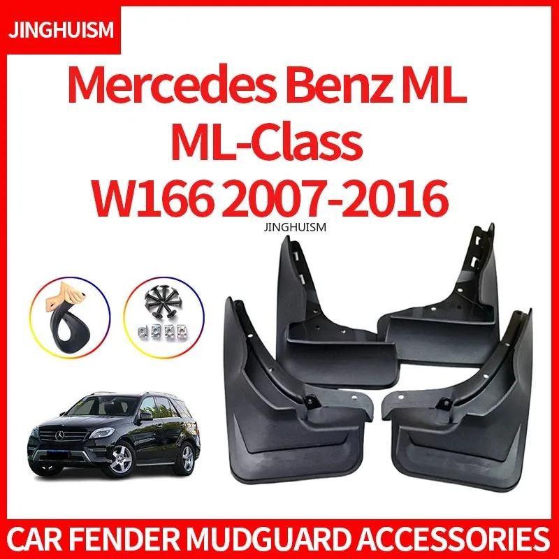 Fender for Mercedes Benz ML 350 400 450 ML-Class W166 2007-2019 Mud Flaps Automotive Accessories Mudguards Vehicle Exterior