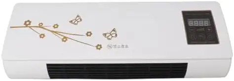Wall Mounted Air Conditioner, Small Heating Air Conditioner with Remote Control, Household Wall Hanging Air Conditioning Heater Bathroom Air Conditioning Hot Fan (US Plug 110V)
