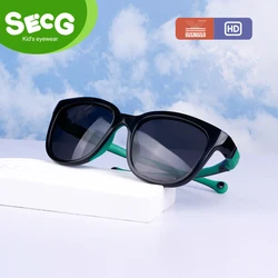 SECG Brand Polarized lenses Children's Sun UV Protection Sunglasses For Boys And Girls Large Children Boys Fashion Cool Glasses