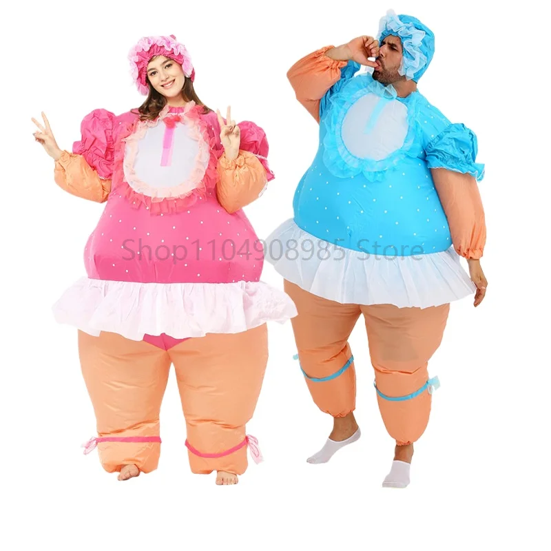

Babys Inflatable Costume Baby Doll Holiday Bar Annual Meeting Funny Cute Halloween Cosplay for Adult Men Women