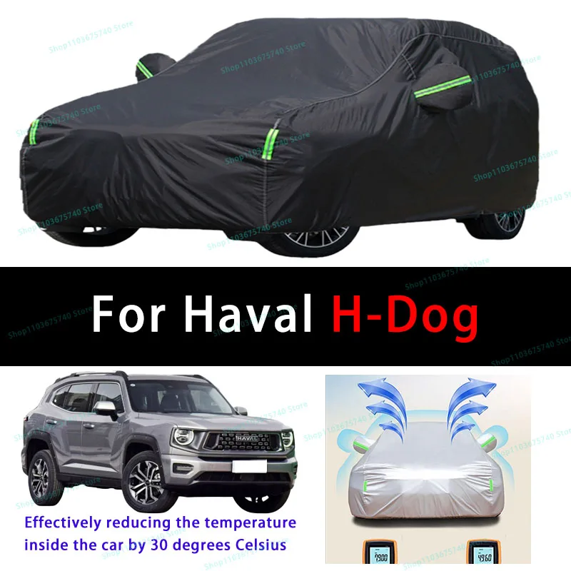 For Haval H-Dog Summer Full Car Covers Outdoor Sun uv Protection Dust Cooling Protective Auto Protective Cover