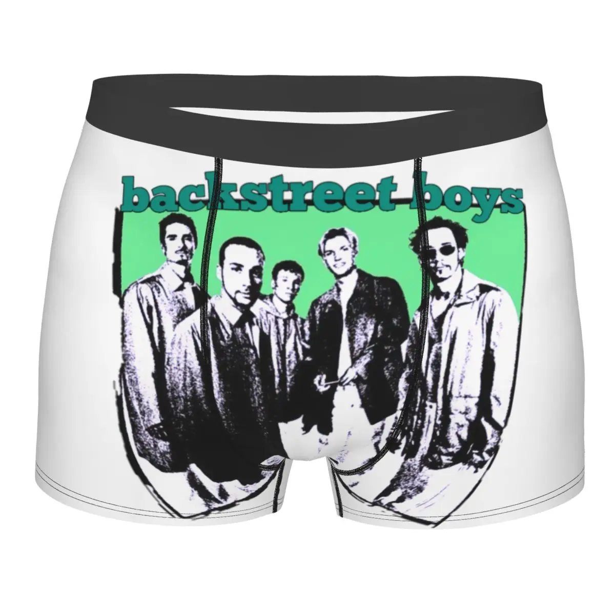 Backstreets Pop Music Boys Underwear Men Sexy Print Custom Boxer Shorts Panties