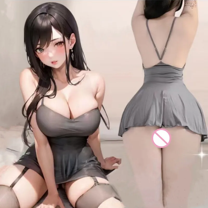 

Женское сексуальное женское белье, порно платье, однотонное короткое платье без рукавов с капюшоном, летний комплект с перекрестной завязкой и открытой спиной, костюм