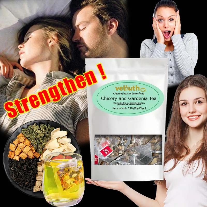 抗酸化物質が豊富なチコリガーデニアティー、免疫力を高める、カフェインフリー、砂糖不使用、ビーガン、20パック