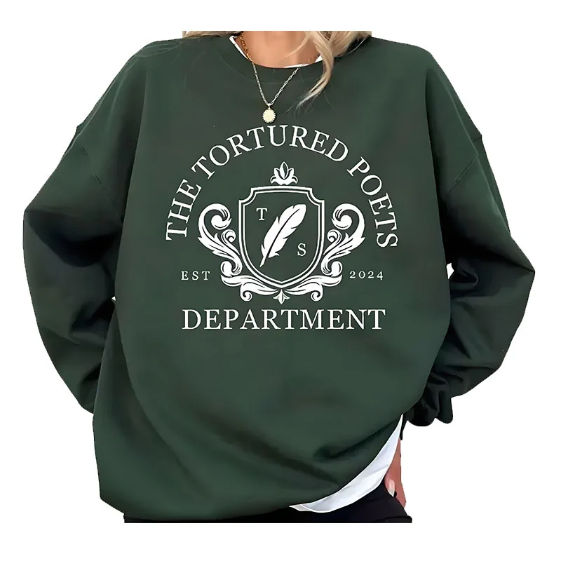 

The Tortured Poets Department Est 2024, свитер-свитер, рубашка Y2k, женские и мужские блузки с длинными рукавами, уличная футболка с надписью, новинка