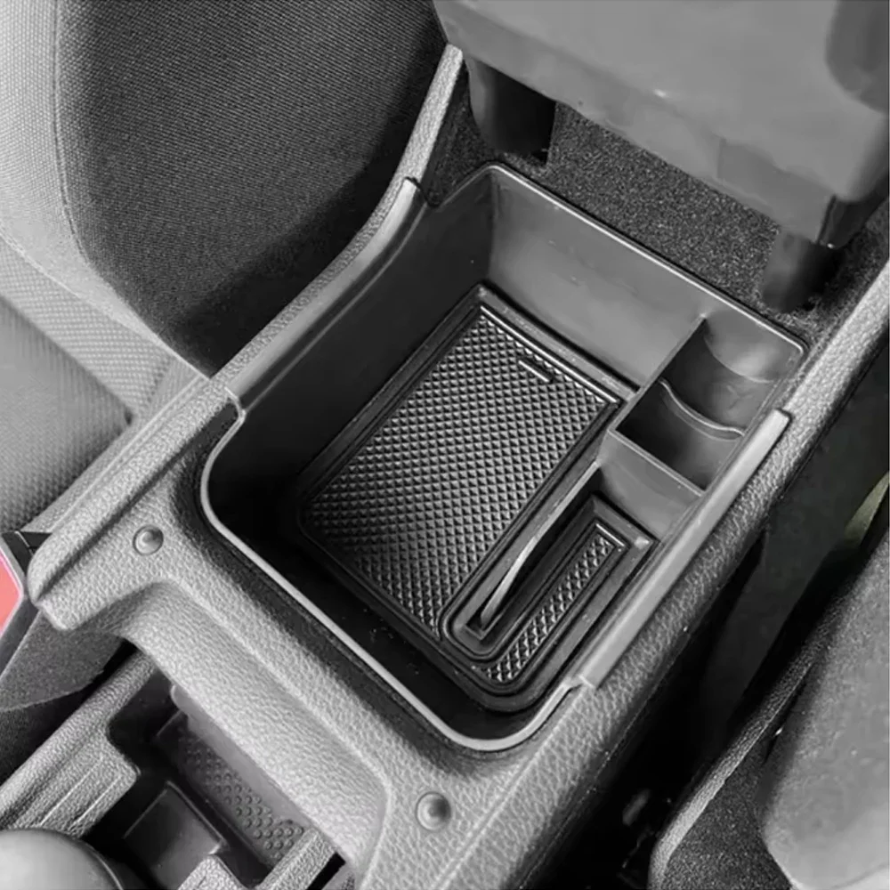 Car Armrest Box Storage Tray For Volkswagen VW Polo MK6 2018-2023 AW1 GTI Taigo 2021-2023 Nivus Europe Accessories 2