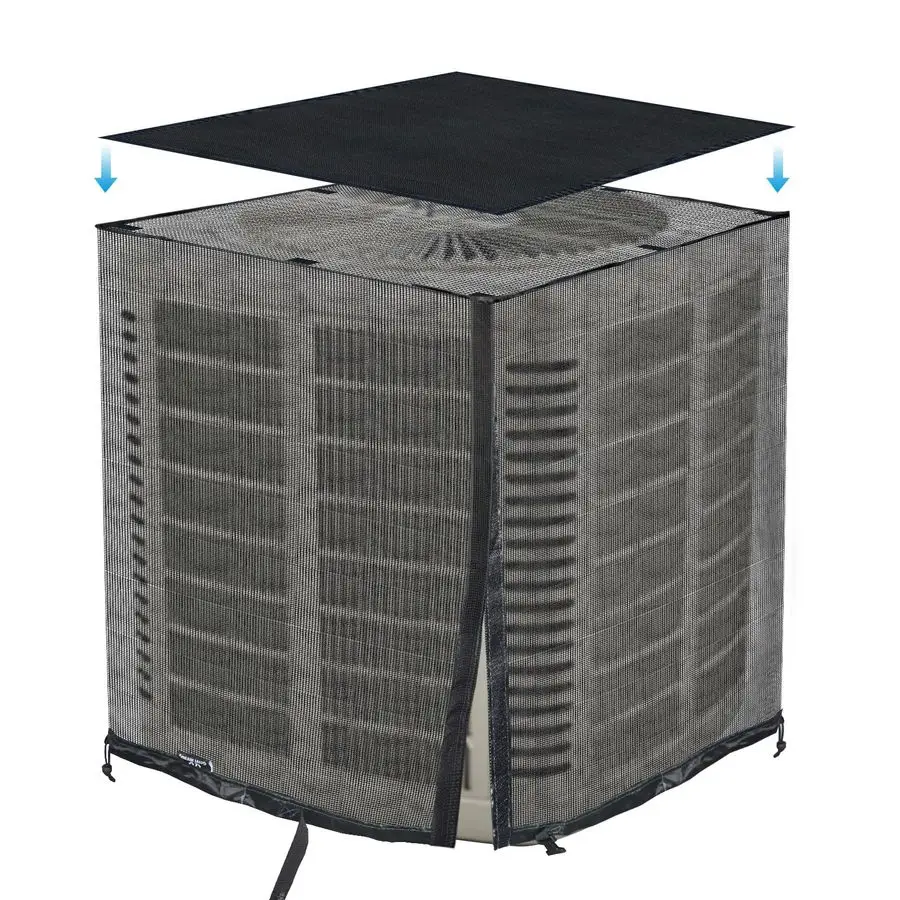 

Full Mesh Central Air Conditioner Cover with Detachable Top, Ventilated amp All Seasons AC Cover Design, 323236 Inch