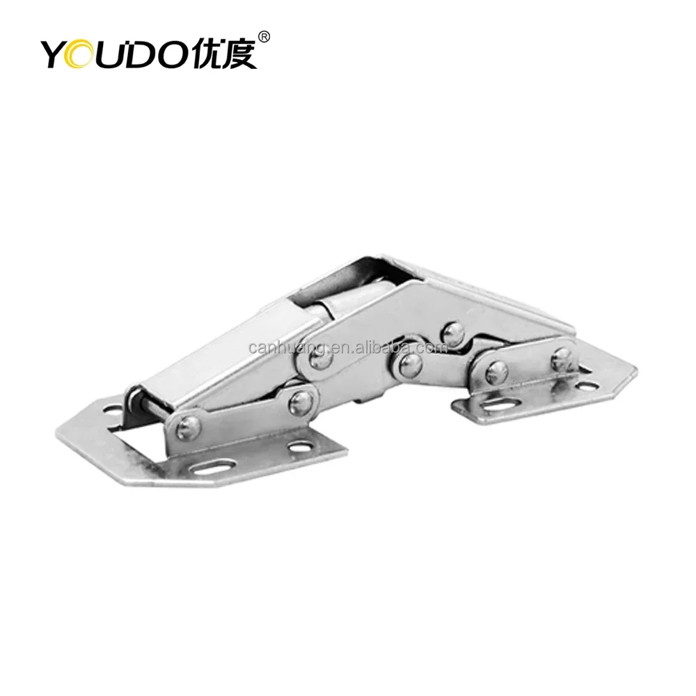 YOUDO Factory Screw-in Type Furniture Hardware Kitchen Cabinet No Need Drilling Hole Bridge Hinge Frog Hinge