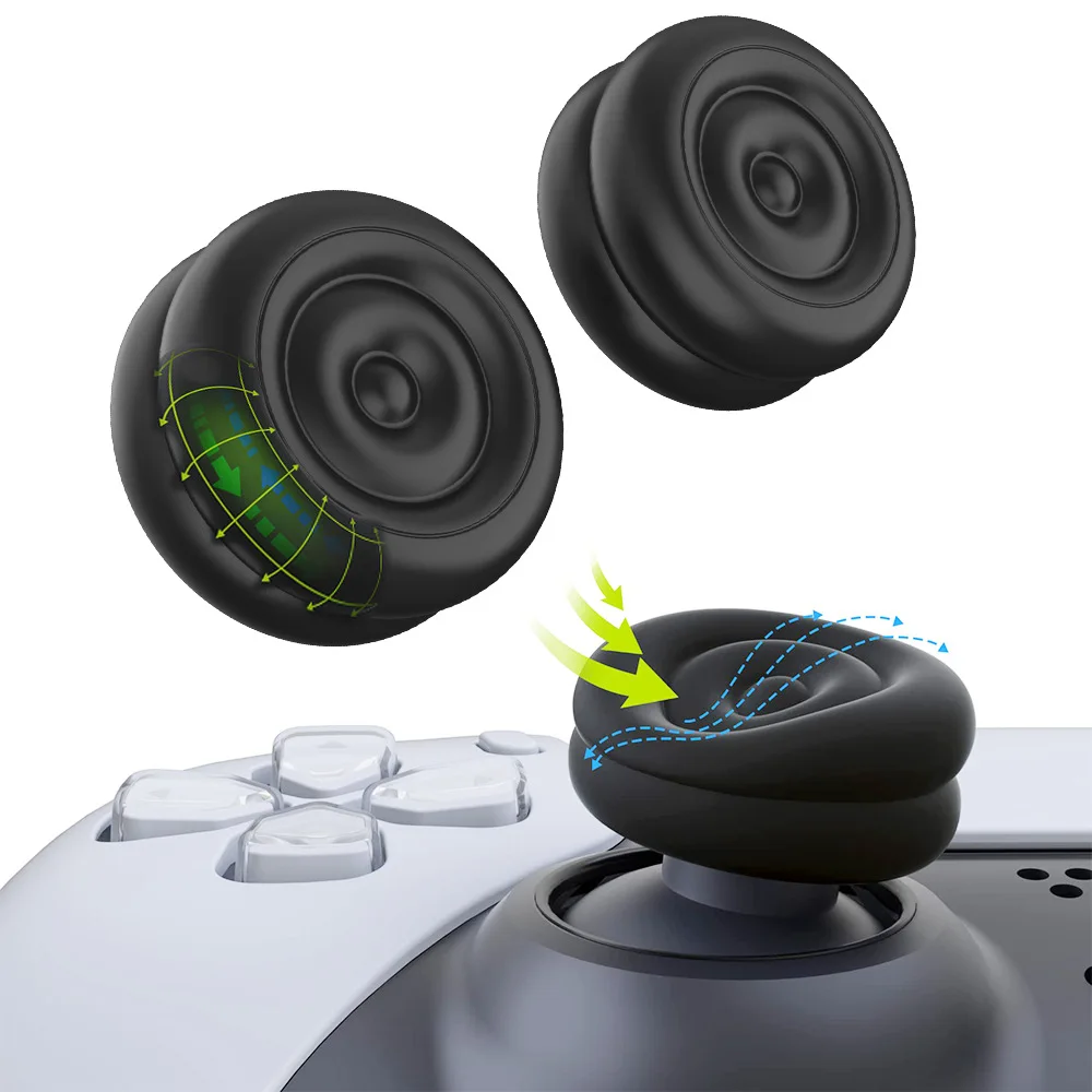 4 قطعة وسادة هوائية الإبهام السيطرة ل PS5/Xbox/التبديل/وحدة تحكم البخار لينة سيليكون عصا التحكم غطاء مكافحة زلة غطاء الراحة اكسسوارات