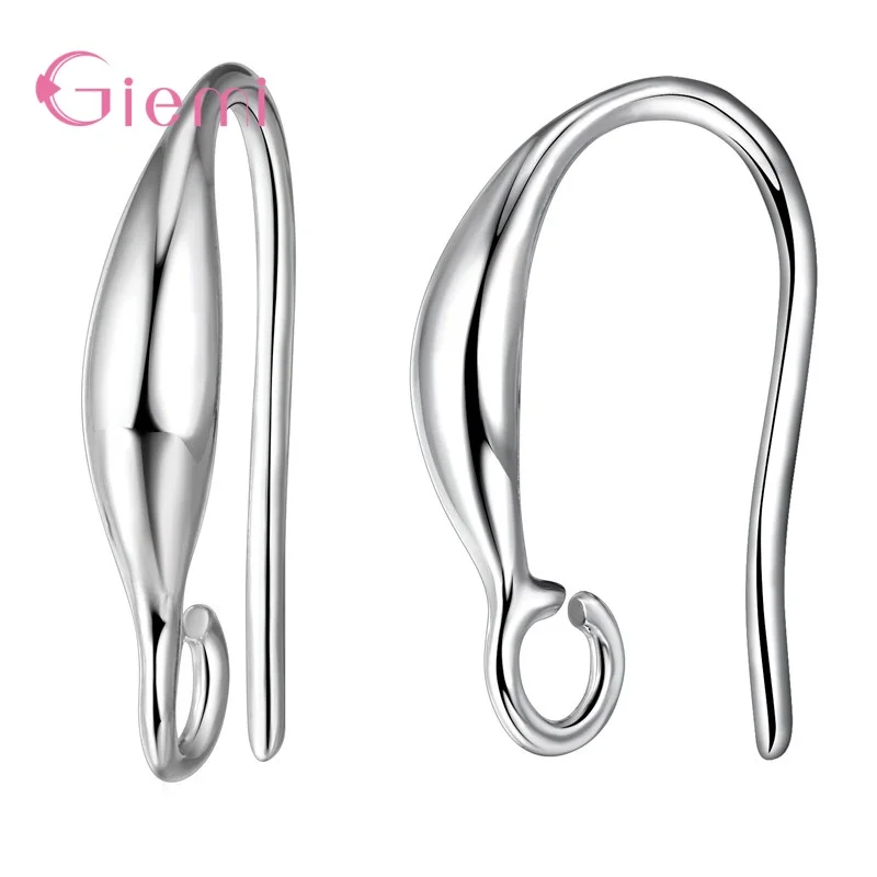 DIY Making Accessories 925 Sterling Silver Hook 10Pcs/lot Earring Findings For Jewelry Making Ear Clasp Wires Women Brincos